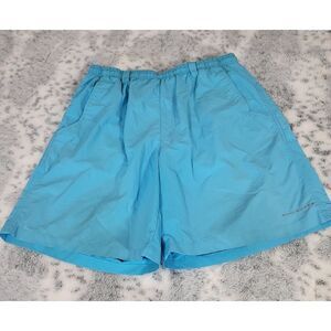 PFG Columbia Turquoise Swim‎ Trunks Shorts size Large